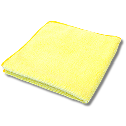 Hillyard, Trident General Purpose Microfiber Cloth, 16 x 16 inch, Yellow, HIL20027