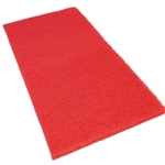 Hillyard, Red Clean and Buff Pad for Clarke Boost 28, Rectangle, 14 x 28, HIL41428
