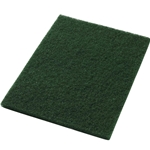 Americo, Scrub, Rectangle Floor Pad, 14"x28", Green, each