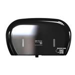 Hytech Seas Twin Jumbo Toilet Paper Dispenser, Black, 419485