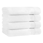 Hospeco, Host & Home, 27x54 White Bath Towels, 400 GSM, 24 Towels