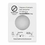 Hospeco, Scensibles, Dispenser for Personal Feminine Hygiene Bag, 1 Unit