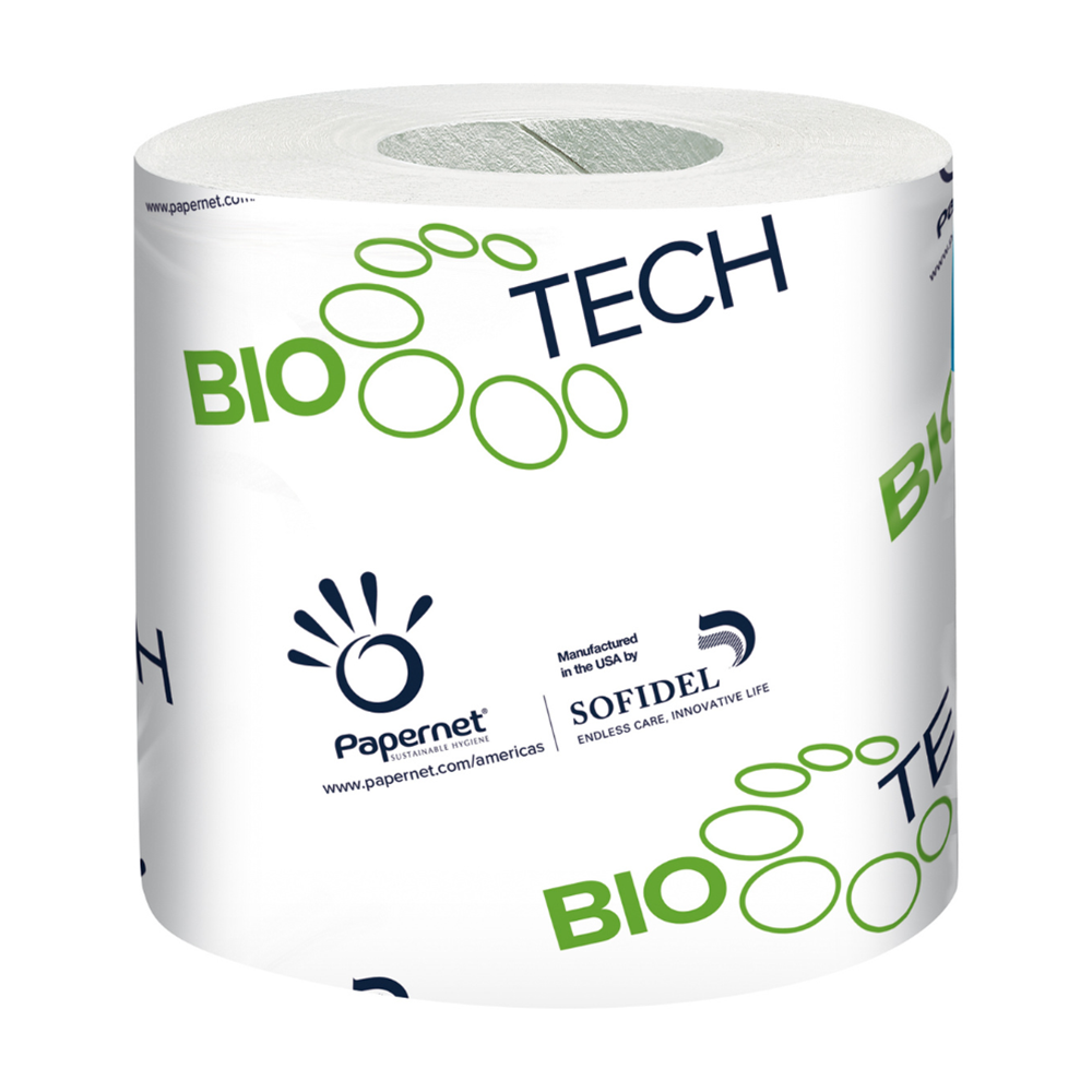 Bio Tech, Enzyme Activated, Soft 2-Ply Toilet Paper, 500 Sheets, 96 Rolls Per Case, 415596