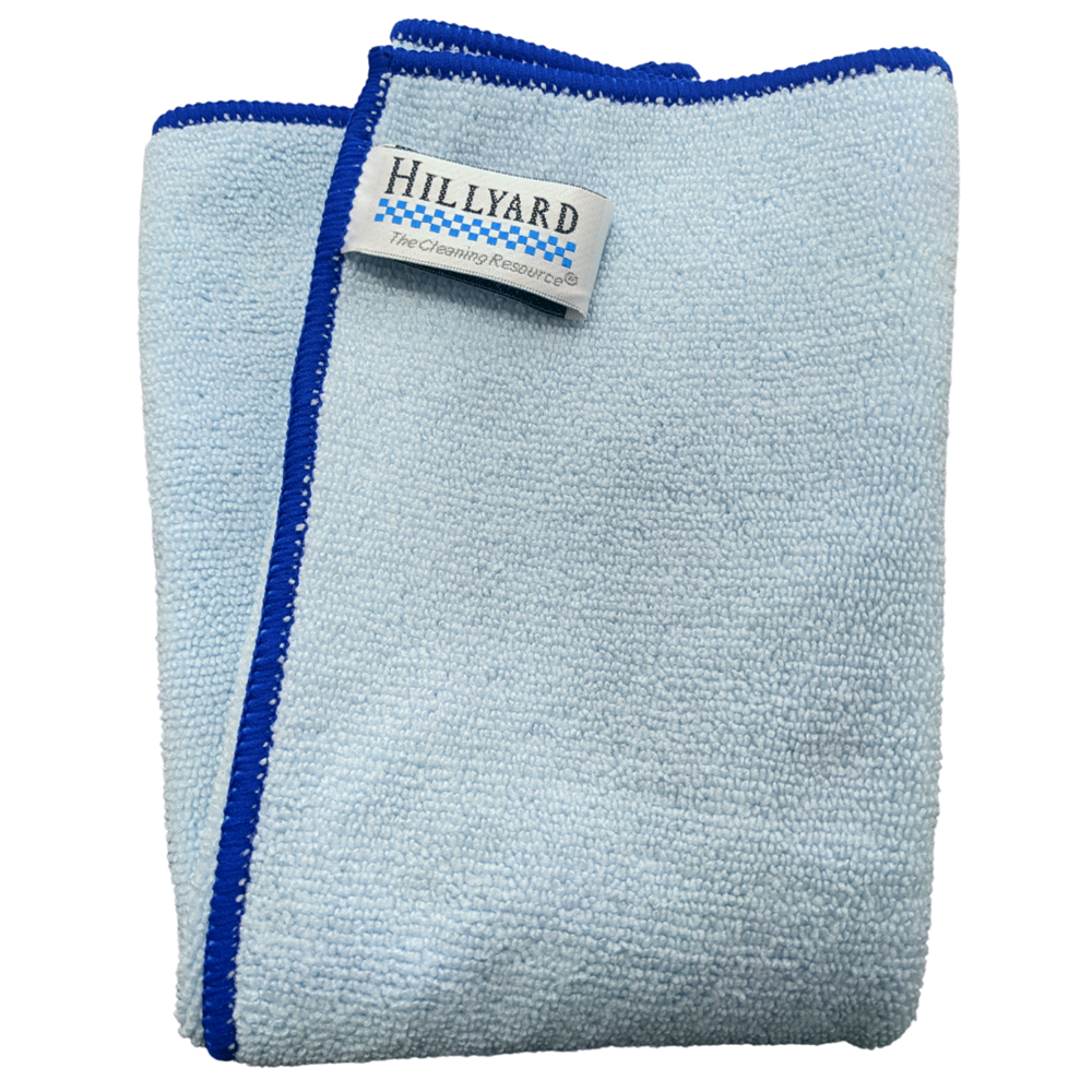 Hillyard, Trident Heavy Duty Microfiber Cloth, Blue, 16x16 inch, HIL20019, Sold as Each