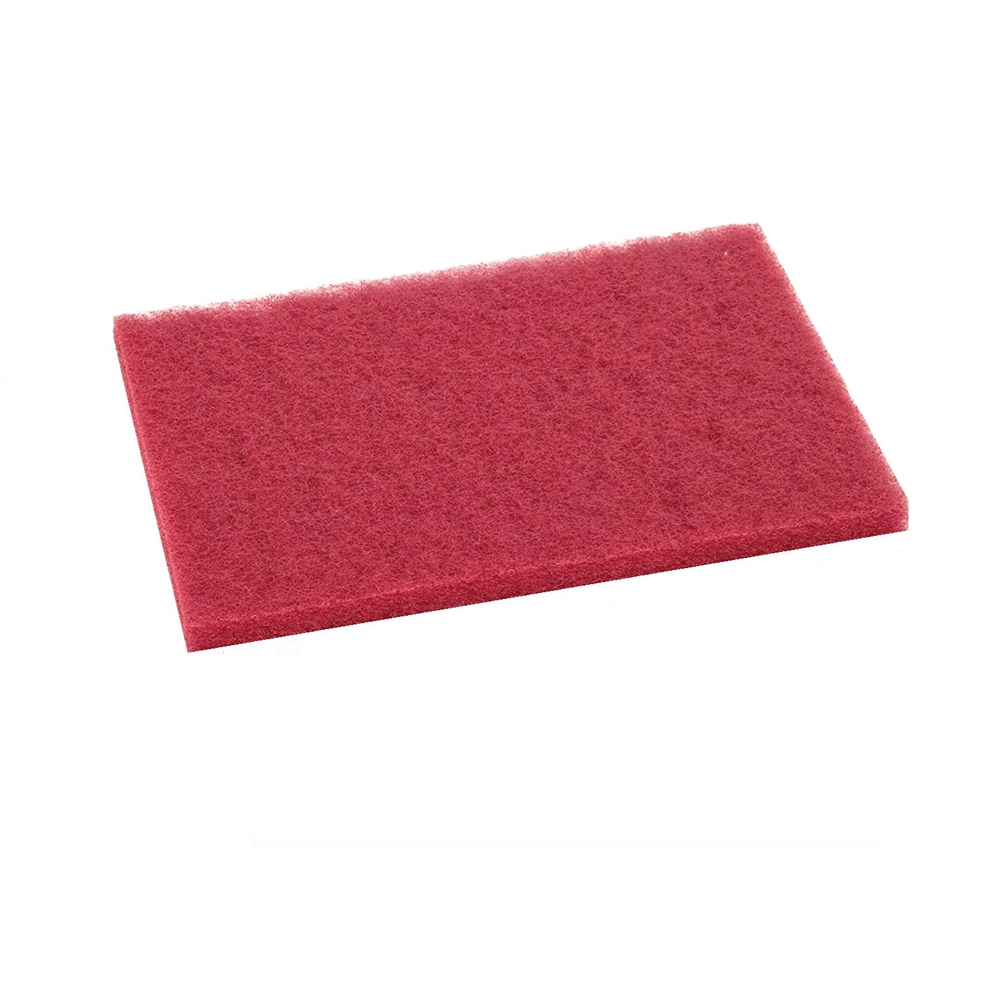 Clarke, Red Clean and Buff Pad, Rectangle, 12x18, 976558