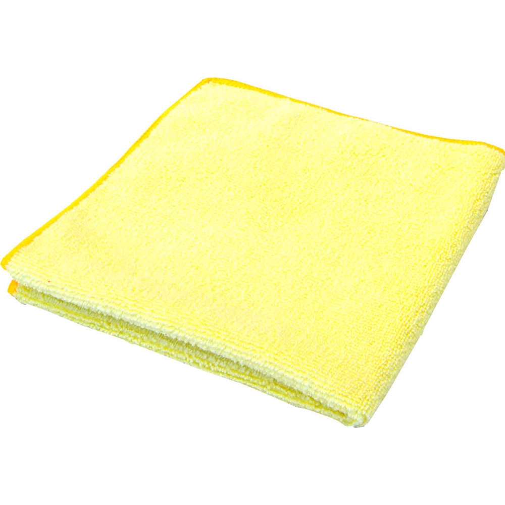 Hillyard, Trident Heavy Duty Microfiber Cloth, Yellow, 16x16 inch, HIL20022, Sold as Each