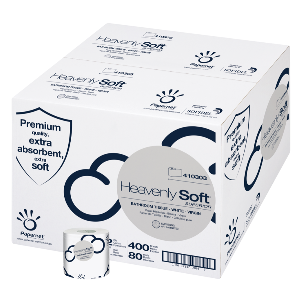 Papernet, Heavenly Soft, Household Toilet Paper, 2 Ply, Case