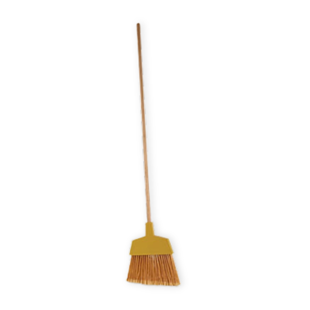 Boardwalk, Angler Broom with Handle, Yellow, BWK932A, Sold as Each