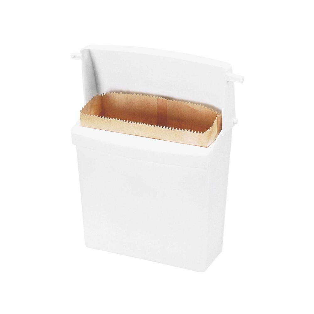 Rubbermaid, Sanitary Napkin Receptacle, white, RUB6140WH, sold as 1 can