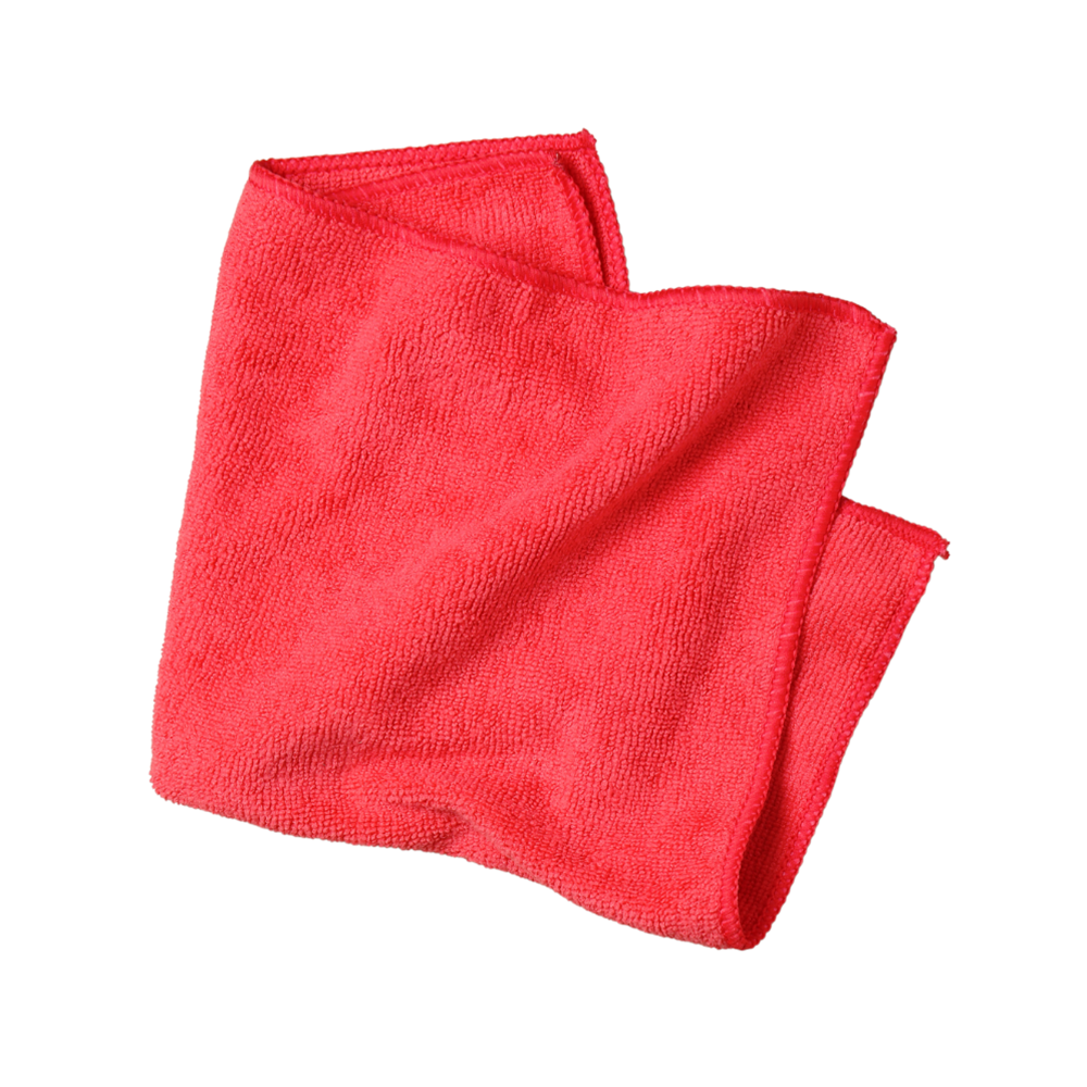 Golden Star, Microfiber Cloth, Ultra Duty, 16x16in, Red, each