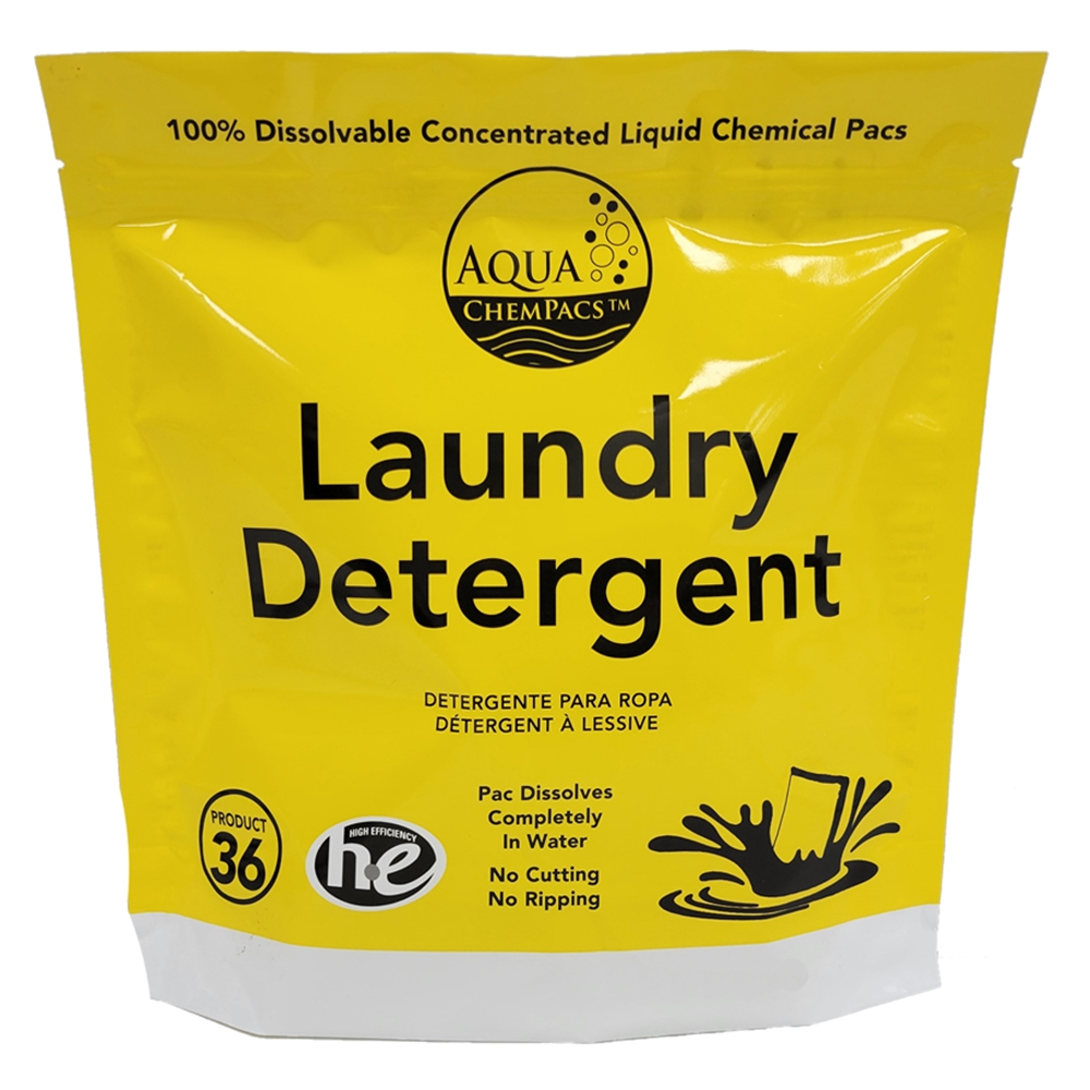 Aquachem Pacs, Laundry Detergent, Jar of 20 Packets, 4-0196, sold as jar