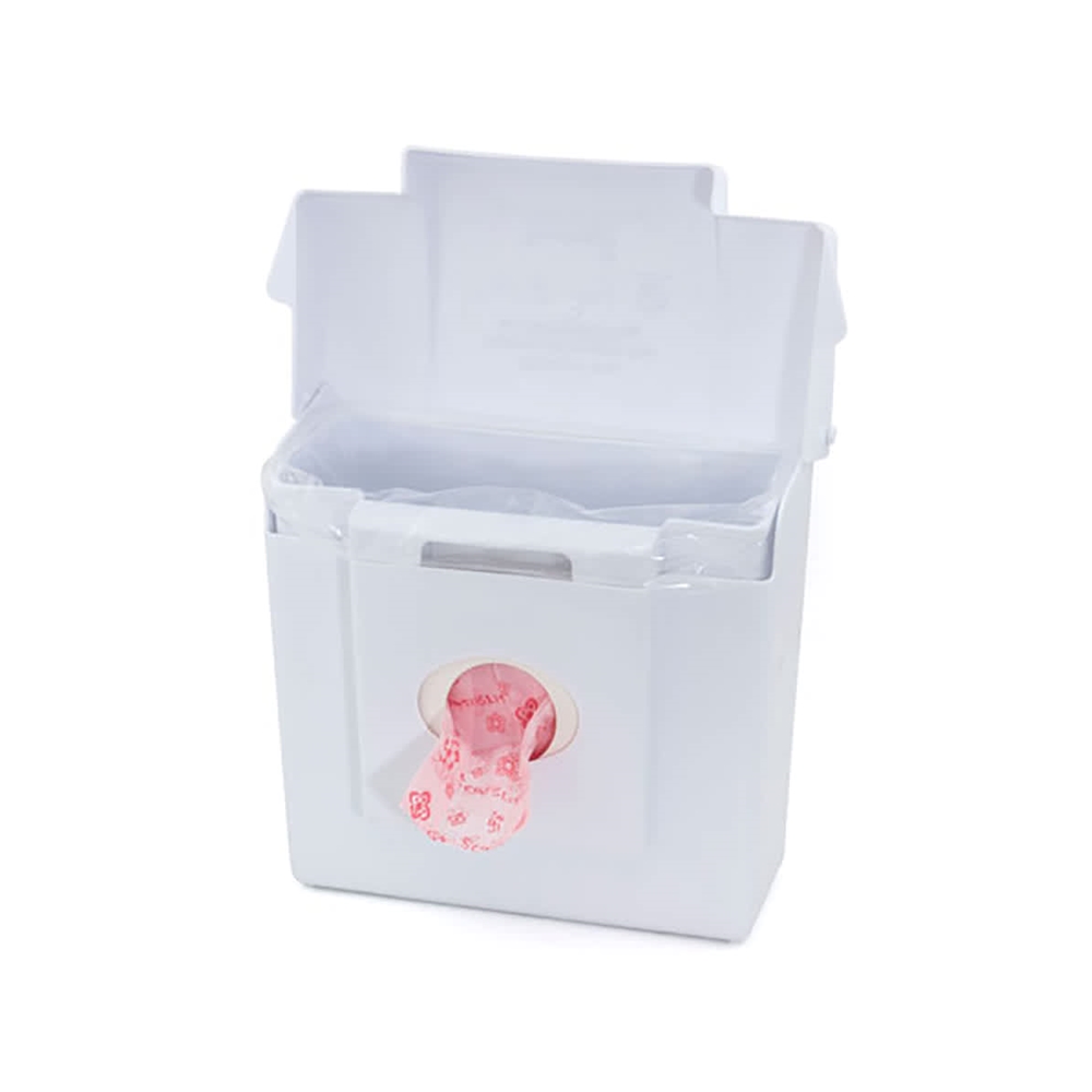 Hospeco, Scensibles Combination Receptacle Dispenser, White Plastic, HOSCDW, Sold Each