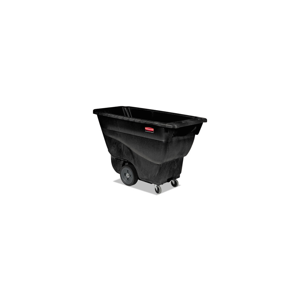 Rubbermaid Commercial Structural Foam Tilt Truck, 101 gal, 450 lb Capacity, Plastic, Black, RCP9T13BLA, sold as ea.