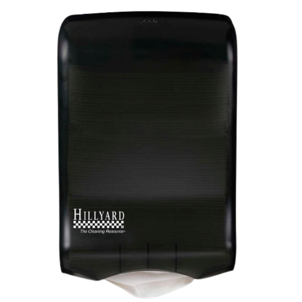 Hillyard, Multi-fold Folded Towel Dispenser, Black Translucent, sold as each