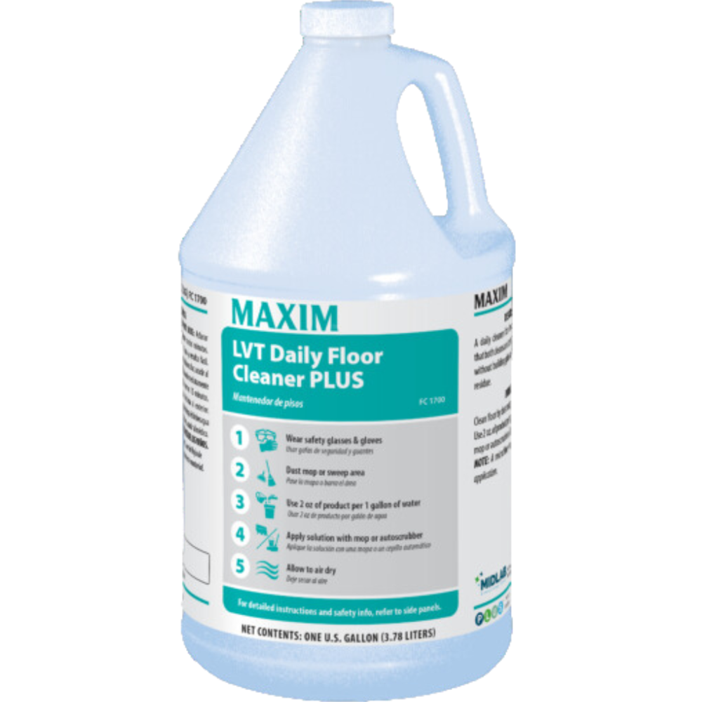 Midlab Maxim, LVT Daily Floor Cleaner PLUS, 1 Gallon Concentrate, 170000-41, Sold as 1 Gallon