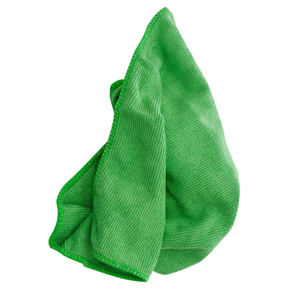 Golden Star, Microfiber Cloth, Ultra Duty, 16x16in, Green, each