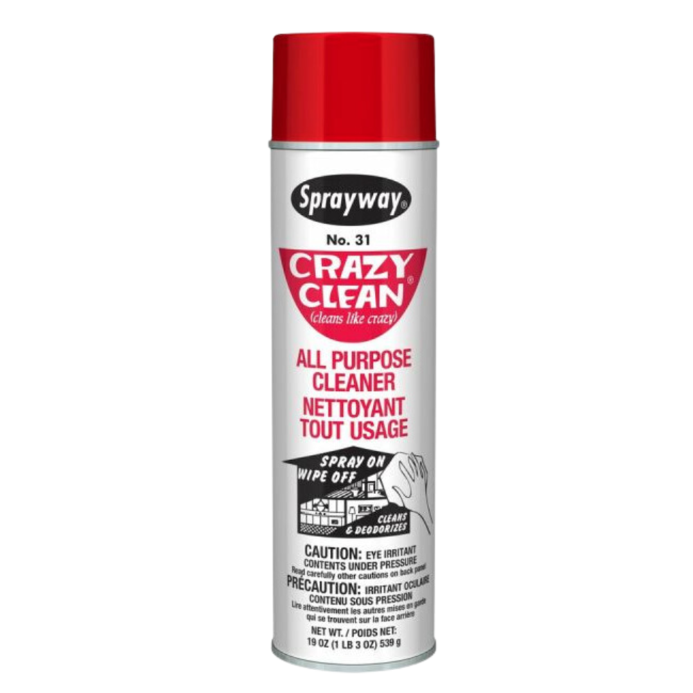 Sprayway, Crazy Clean All Purpose Cleaner, Floral Scent, 19 oz can, 12 cans per case, CGC031, sold as each