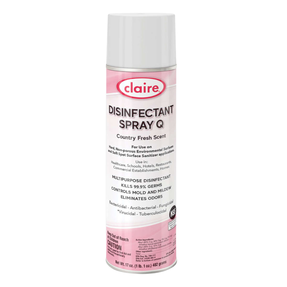 Claire, Aerosol, Disinfectant Spray Q, Country Fresh, 17 oz