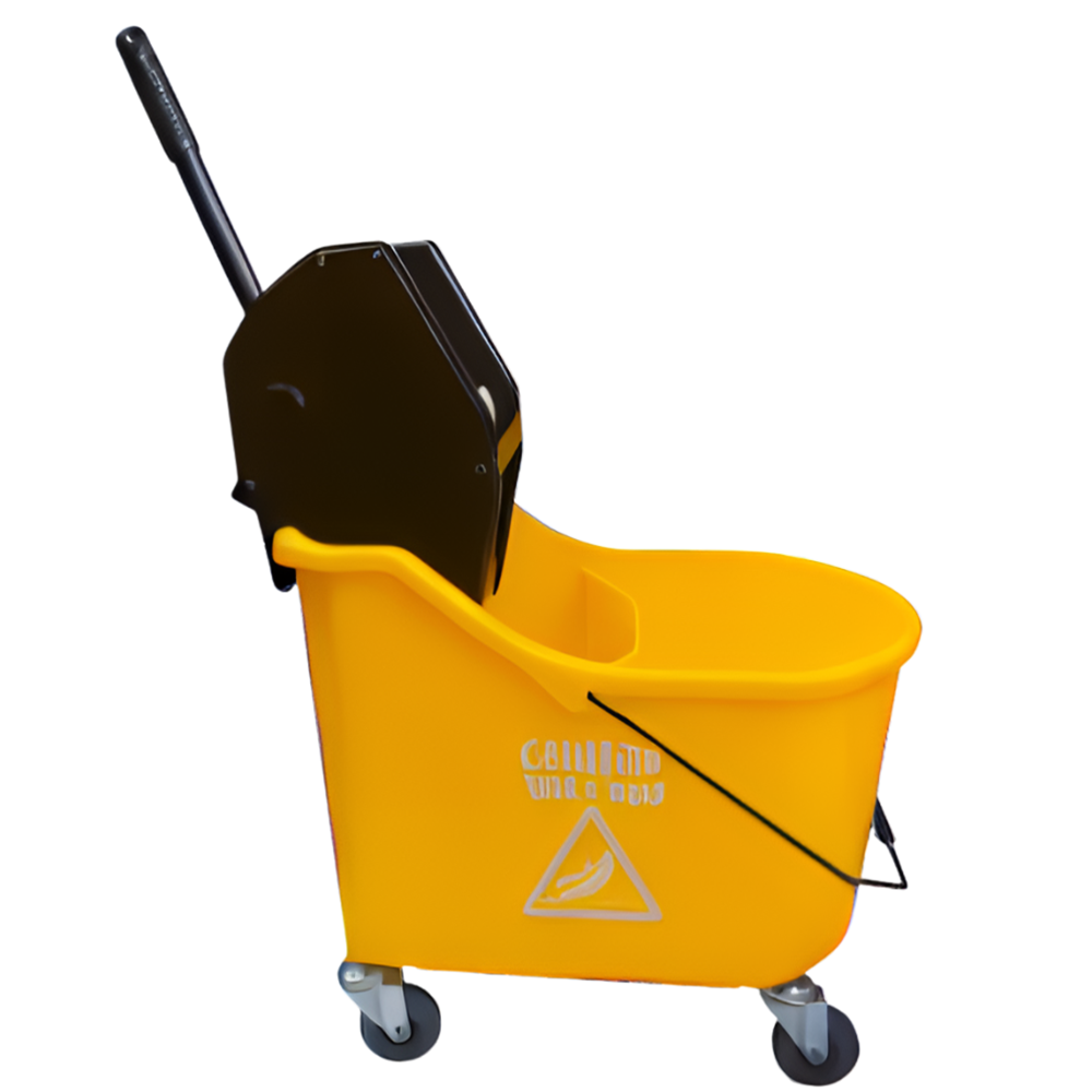 Golden Star, Double Bucket & Wringer Combo, 32 Quart, Yellow, 1 Mop Bucket