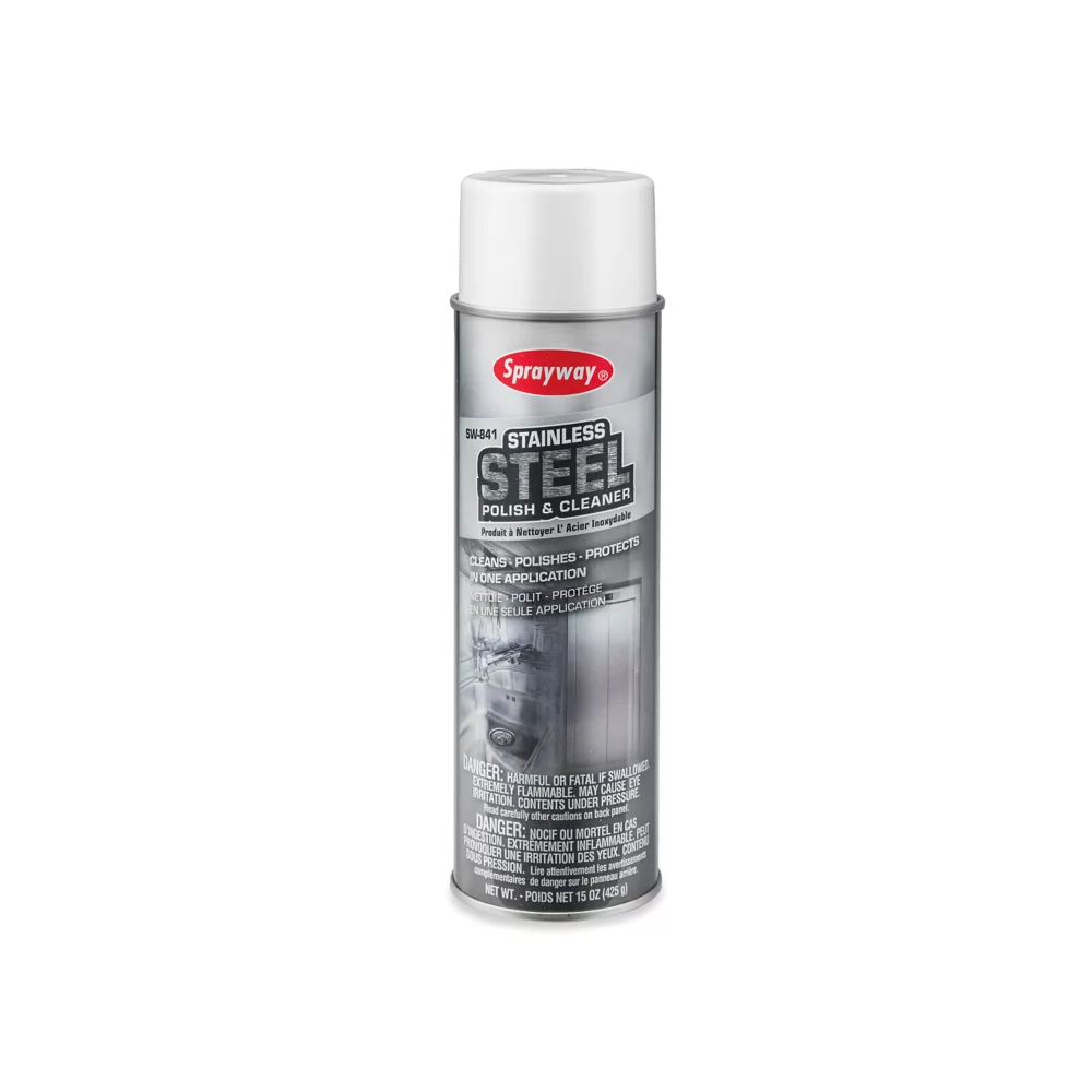 Claire, Aerosol, Oil Base Stainless Steel Cleaner & Polish, 15 oz, Each