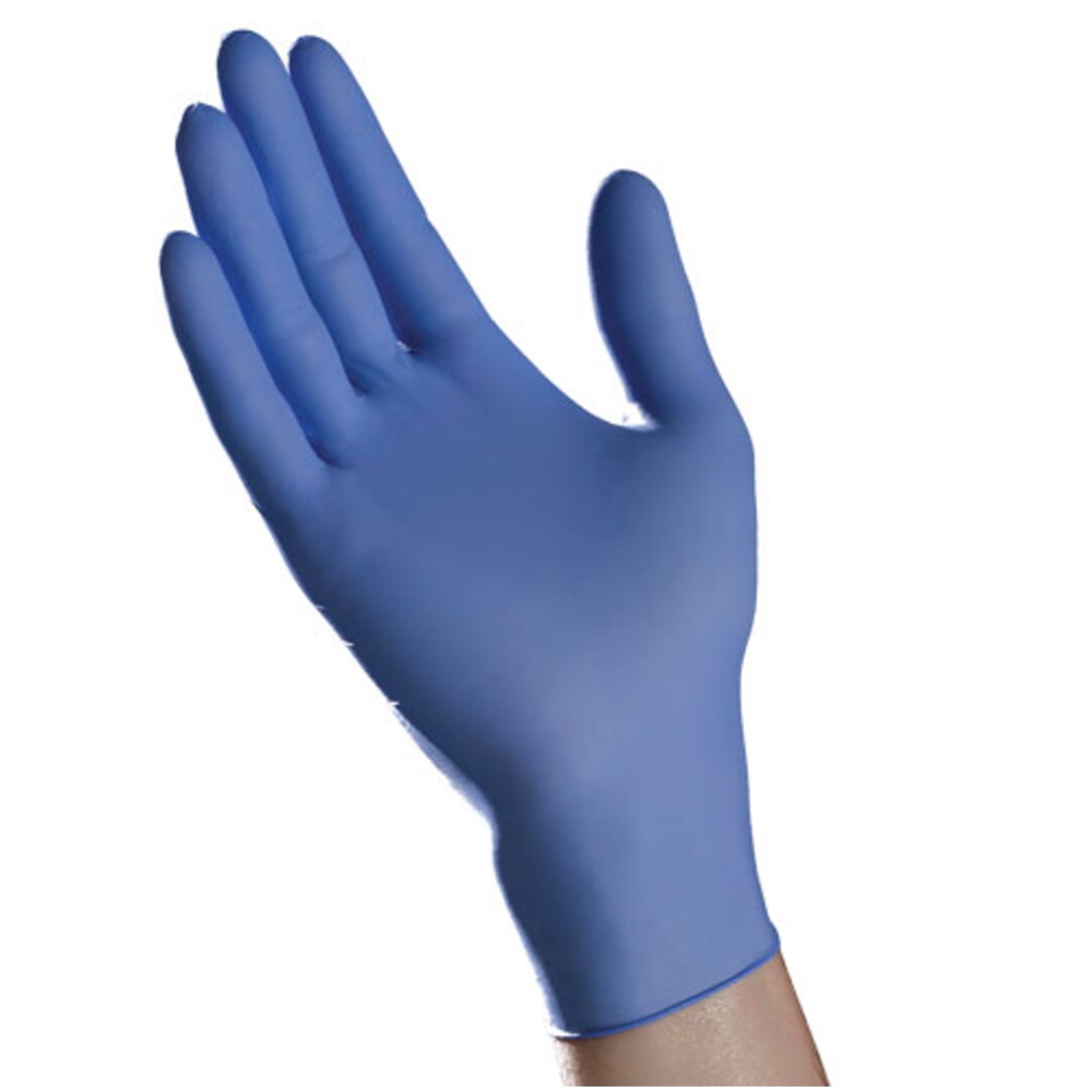 Tradex, Exam Grade Gloves, Nitrile, Medium, 3 Mil, Blue, 1 Box
