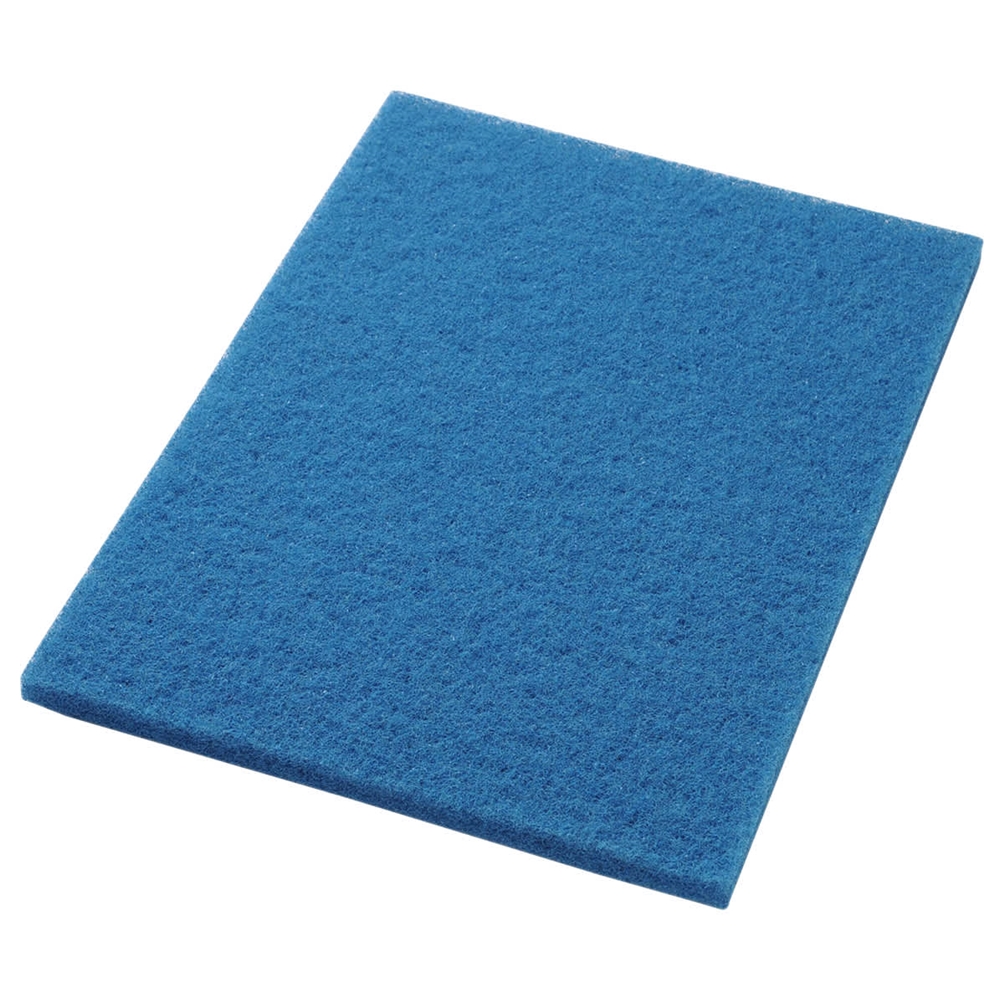 Americo, Floor Pad, Light Duty Scrub, 14 inch x 28 inch, Blue, Each