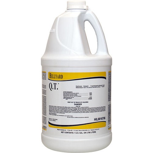 Hillyard, Q.T. Disinfectant Cleaner, concentrated gallon, HIL0016706, 4 gallons per case, sold as 1 gallon