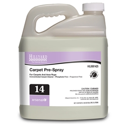 Hillyard, Arsenal One, Carpet Pre Spray #14, Dilution Control, 2.5 Liter, HIL0081425, Sold as each.