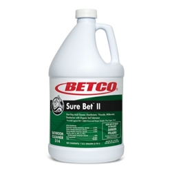 Betco, Sure Bet II Foaming Bathroom Cleaner, Concentrated, 3140400, Sold as 1 gallon