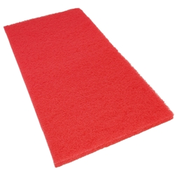 Hillyard, Red Clean and Buff Pad, Rectangle 14x28 Inch, HIL41428
