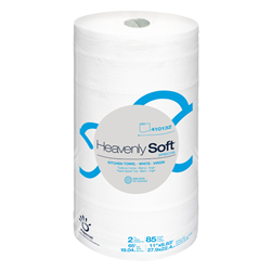 Papernet, Heavenly Soft Kitchen Roll Paper Towel, 85 Sheets per roll, 30 Rolls Per Case, 410132