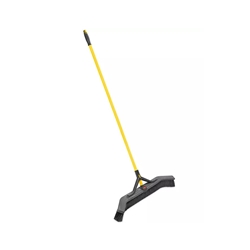 RUBBERMAID COMMERCIAL PROD., Maximizer Push-to-Center Broom, 36", Polypropylene Bristles, Yellow/Black, sold as each