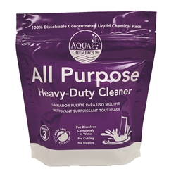 Aqua ChemPacs, All-Purpose Heavy Duty Cleaner 3, 4-0179,  Package of 20 Packets.