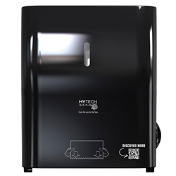 Papernet, Hytech Seas Mechanical No-Touch Roll Towel Dispenser, Black, 419484