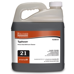 Hillyard, Arsenal One, Typhoon Heavy Duty Acid-free Restroom Cleaner #21, Dilution Control, 2.5 Liter,  HIL0082125, Sold as each.