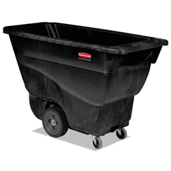 Rubbermaid Commercial Structural Foam Tilt Truck, 101 gal, 450 lb Capacity, Plastic, Black, RCP9T13BLA, sold as ea.