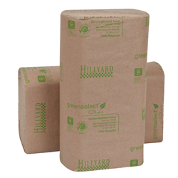 Hillyard, Green Select Choice, Folded Towel, Multifold, White, PAP10130, 16 packs per case, sold as case