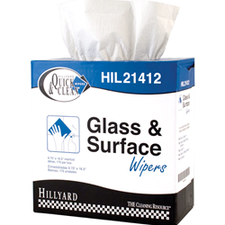 Hillyard, Quick & Clean, Glass & Surface Wipers, case