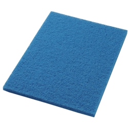 Americo, Floor Pad, Light Duty Scrub, 14 inch x 28 inch, Blue, Each