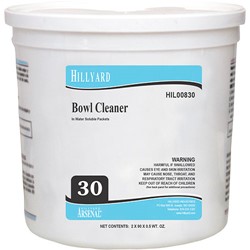 Hillyard, Bowl Cleaner #30, half ounce water soluble packs, 90 packs per container, HIL00830, 2 container per case, sold as 1 container