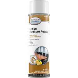 Hillyard, Lemon Furniture Polish, Ready To Use, HIL0105255, Twelve 19 oz Aerosol Cans per Case, sold as 1 can.