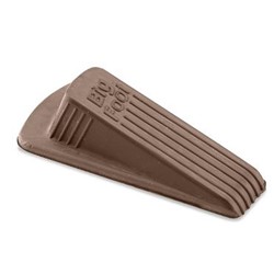 Master Caster, Big Foot Doorstop, Nonslip Rubber Wedge, Brown, MAS00920, sold as 1 each